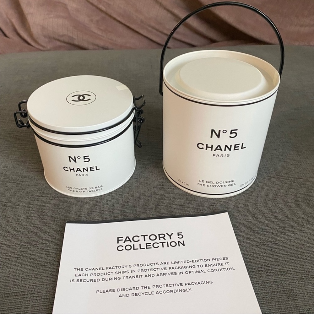 Limited Edition Chanel Factory 5 Bath Tablets and Shower Gel